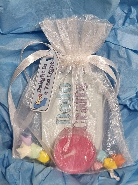 Ravishing Raspberry Tea Light Gift Bag