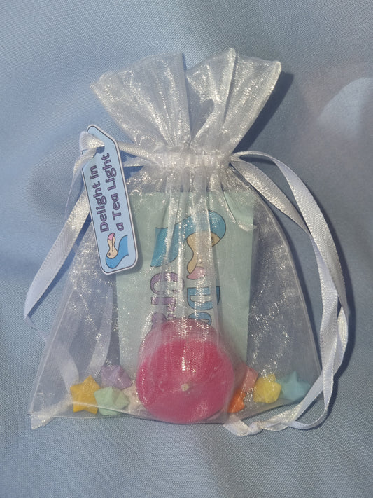 Opulent Peony Tea Light Gift Bag